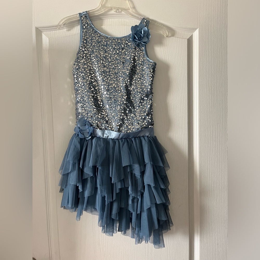 Biscotti Sparkling Blue Tulle Dress